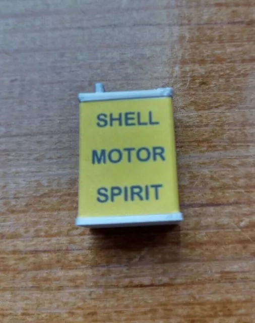 Vintage Shell gasoline can. 1/12 scale garage diorama accessory