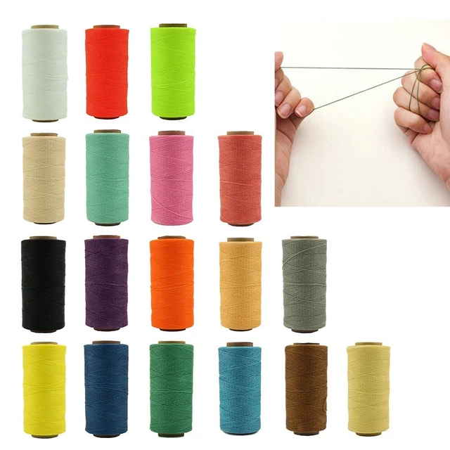 Práctico hilo de coser ligero cuero poliéster microfibra temas pesados