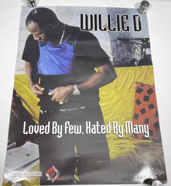 WILLIE D Loved By Few Hated By Many Rap-A-Lot promo poster, 2000 18x24 Geto Boys