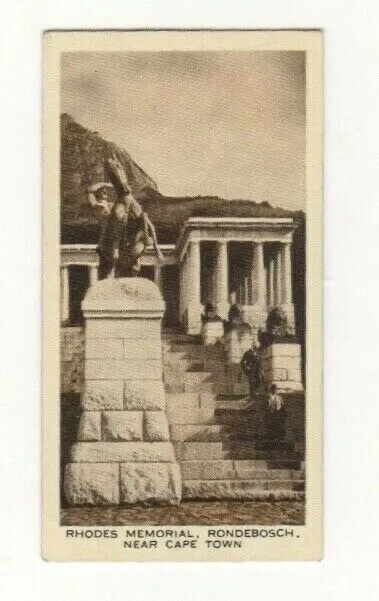 Empire cigarette card #19 Rhodes Memorial, Rondesbosch, Cape Town, South Africa