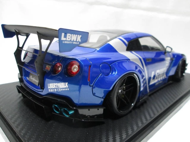 IGNITION MODEL IG2340 1/18 lb-Works Nissan GT-R R35 Typ 2 Blau Versandt ...