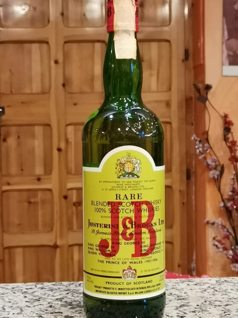 Whisky J&B Rare Blended Scotch 1977 Scotland Import Dateo Milano Italy Old Rare