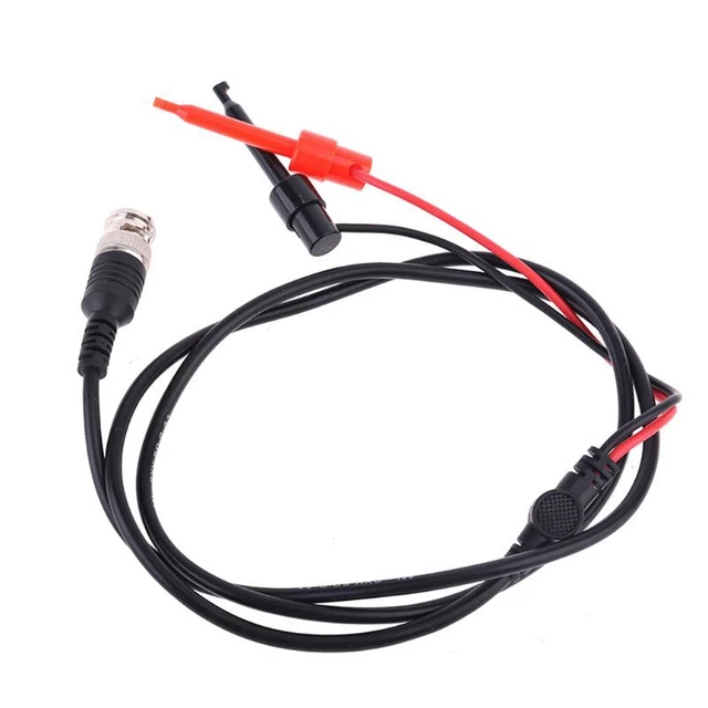 1.1M 3.61ft BNC Oscilloscope Test Probe Hook Clip Male Plug Cable Lead Wire