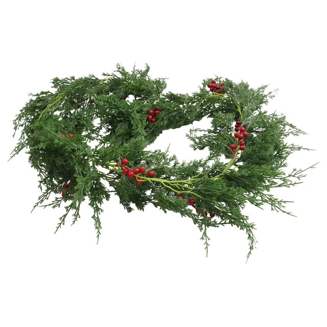 1Pc Pre Leuchtet Girlande Weihnachten Baum Girlande Fichte Zweige Berry Girlande