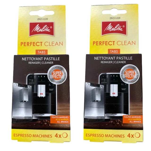 Melitta Perfect Clean Espressofilter Kaffeemaschine Reiniger - 2 Packungen 6545529X2