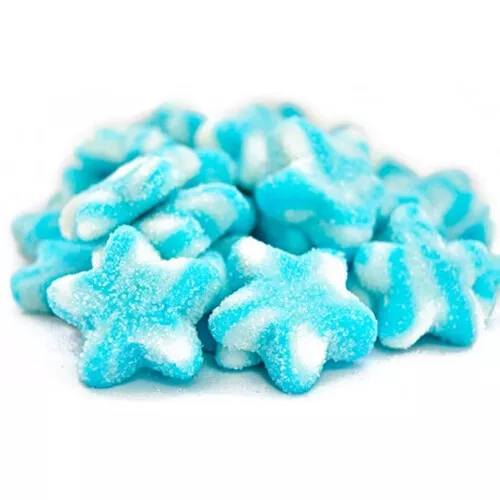 Caramelle Gommose Zuccherate Stella Bianco Azzurro 100 Gr