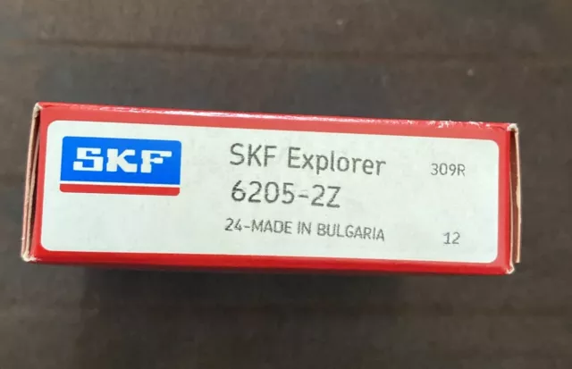 1 Stk. Rillenkugellager 6205 2Z Kugellager 6205 ZZ Hersteller SKF 25x52x15 mm