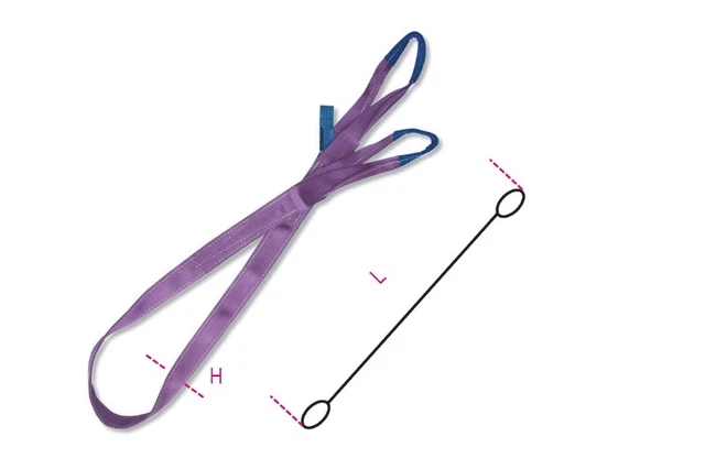 Robur 8150 1M 1T Sollevamento Tela Fionda Con Rinforzato Occhi (Viola) 081500010