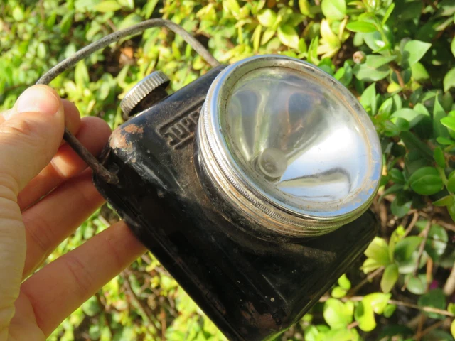 Vecchio Faro Torcia A Batteria Superpila Firenze 1960 Luce Bicicletta D'epoca