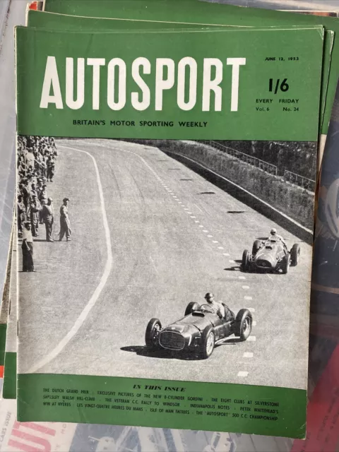 Autosport Magazine 12 June 1953 Ascari Ferrari Wins Dutch F1 GP Shelsley Walsh