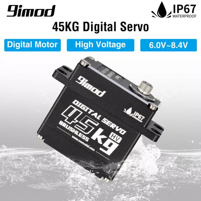 9imod BLS-HV45MG 45KG Metal Gear HV Brushless Digital Servo for RC Car Boat  DIY 2