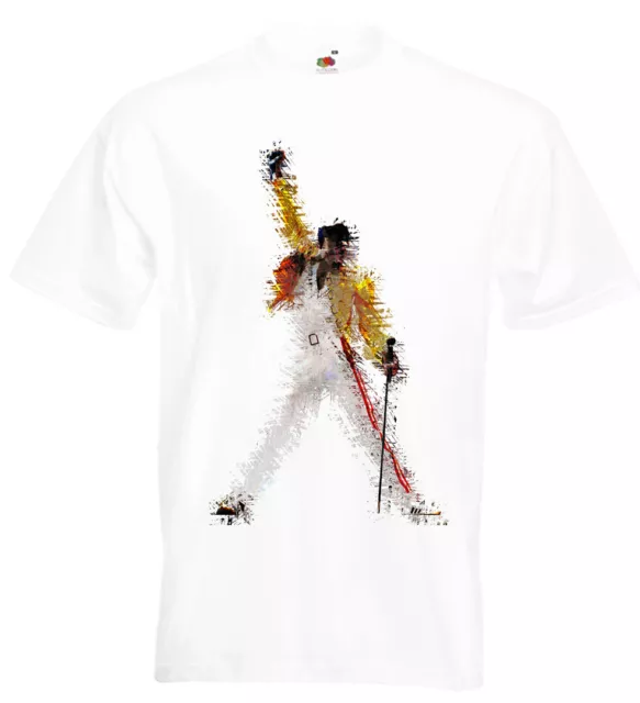 Freddie Mercury Abstract T Shirt Queen Brian May Bohemian Rhapsody