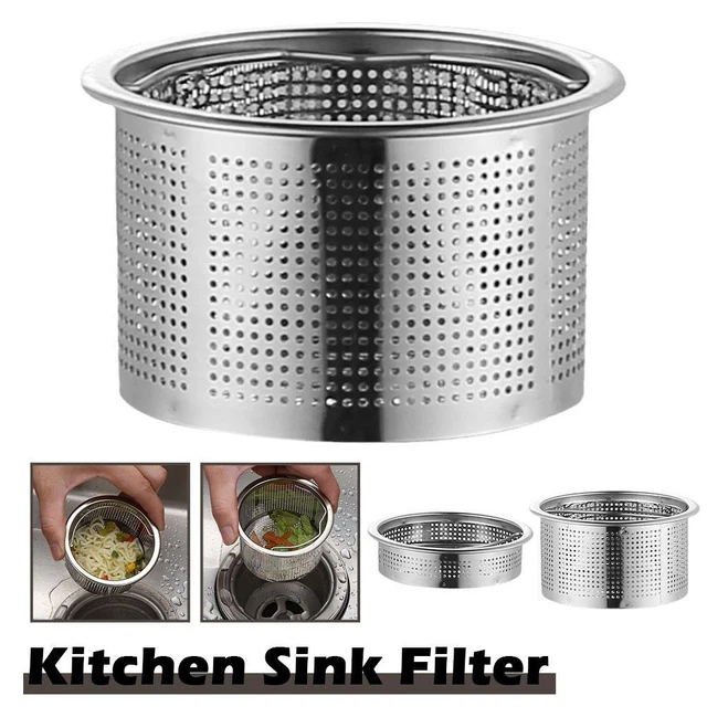 STAINLESS STEEL KITCHEN Sink Strainer Waste Plug Drain Filter Basket T3O D3K3 5 43 PicClick