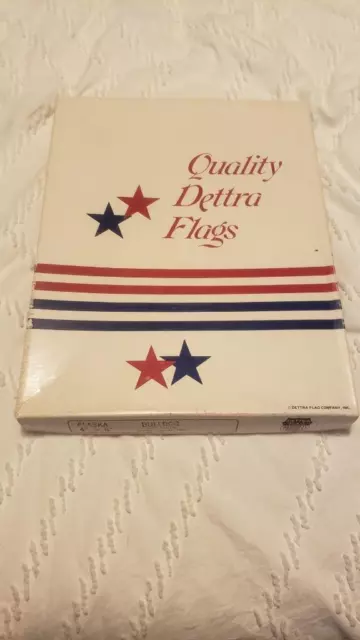 Vintage Frederick Md Alaska Flag For Collector Collection Nos Orig Box