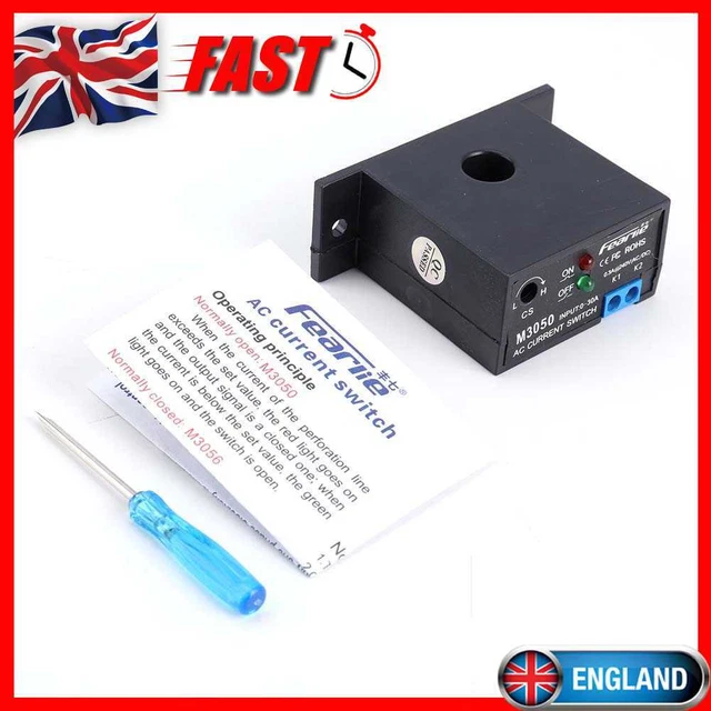 SELF-POWERED AC CURRENT Sensor Switches M3050 Normally Open AC Sensing ...