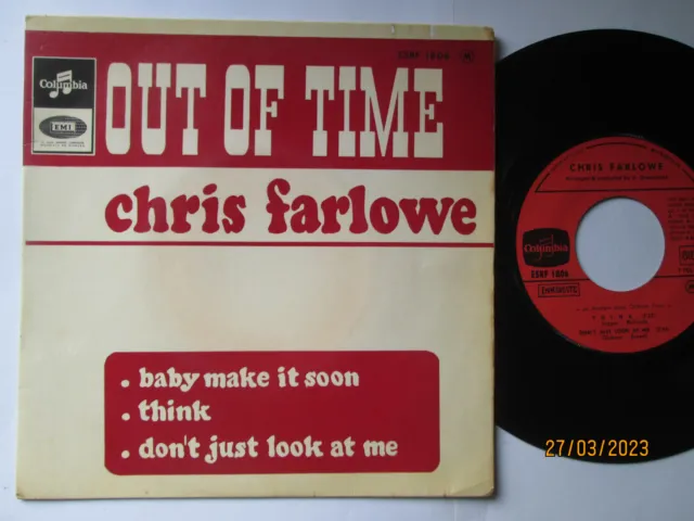 FRENCH EP 45t /(7") ORIGINAL 60s /  CHRIS FARLOWE