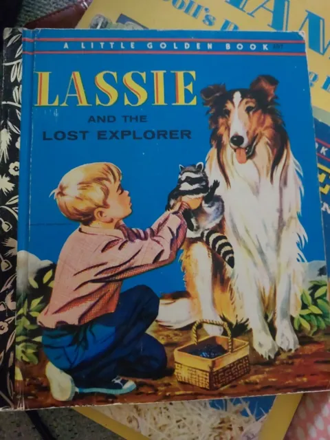 Lassie and the Lost Explorer By Leon LAZARUS LITTLE GOLDEN BOOK 207 Australian