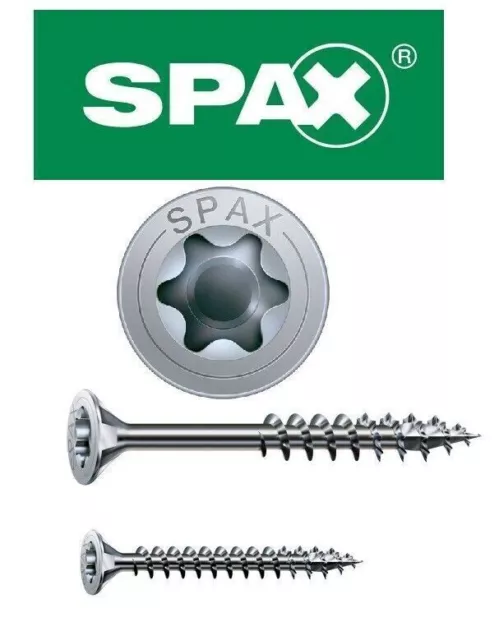 SPAX Schrauben ORIGINAL  WIROX T-Star Senkkopf TORX Spanplattenschrauben VZ