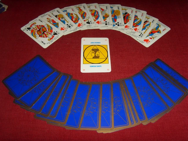 Ancien Jeu De 32 Cartes Divinatoires - Epitre Aux Dames, Dame De Coeur