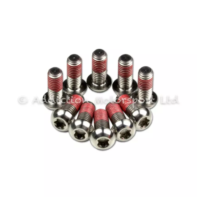 10x Titanium Front Disc Rotor Bolts Screws for MV Agusta F3 800, 800RC, 800AGO