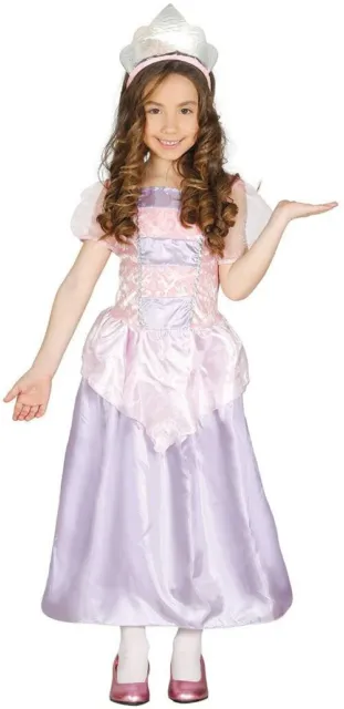 Guirca Costume Carnevale da Principessa Viola 3-4 anni per Bambina Abito Vestito