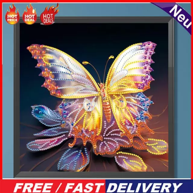 5D DIY Partial Special Shaped Drill Diamond Painting Butterfly Home Decoration