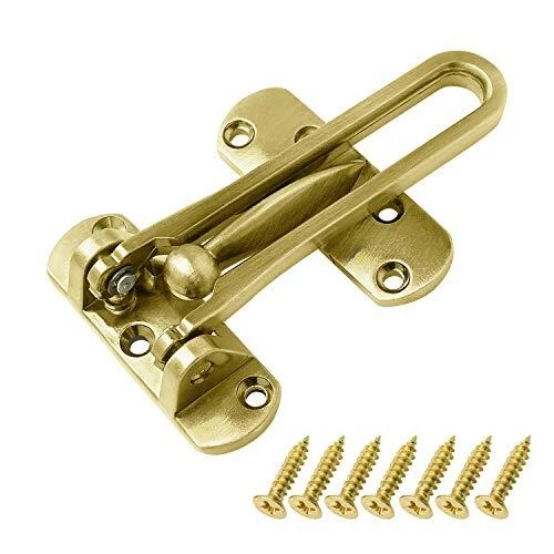 SAISN Door Reinforcement Lock Latch Swing Bar Lock for Home Security Front Do...