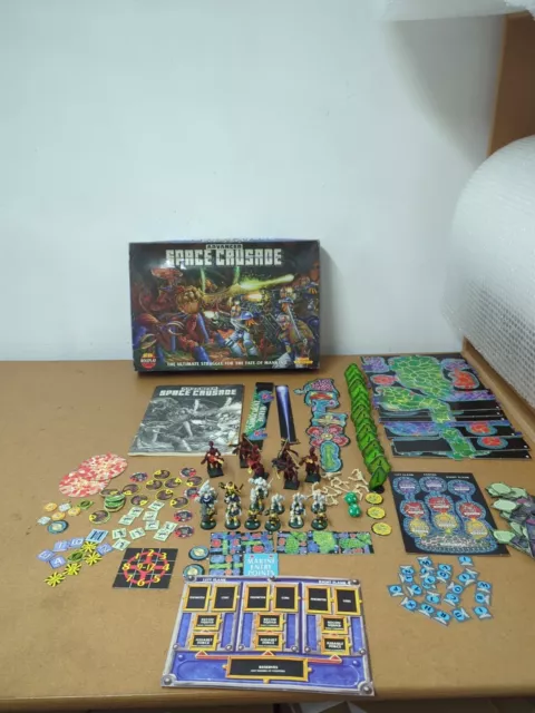 Advanced Space Crusade Board Game Games Workshop Warhammer 40k 1990 Complete
