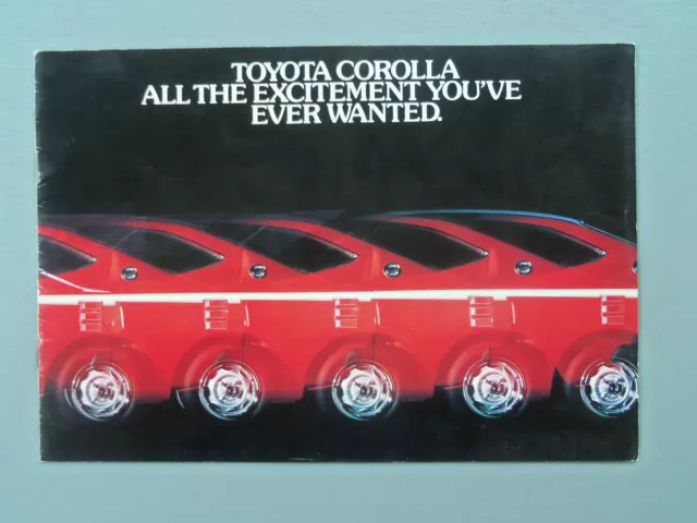 1970'S -  1980'S Toyota Corolla Genuine Original Brochure Rare