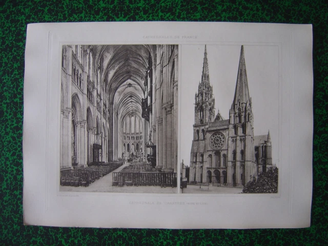 Héliogravure René Jacques – Cathédrale De Reims, Photographie D'art Herbert, Tirage Rare 1940-1990