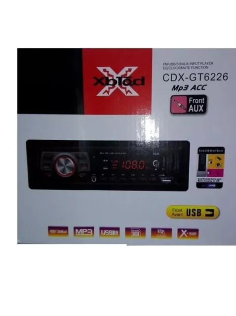 Autoradio Stereo Auto Radio Fm Mp3 Sd Usb Aux Super Offerta