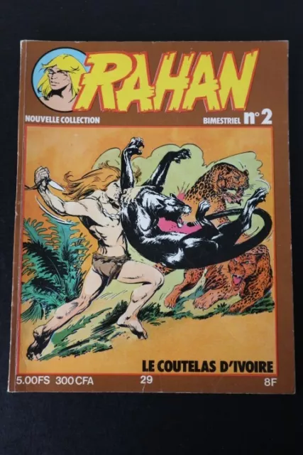 RAHAN BIMESTRIEL - magazine BD n°2 VAILLANT 1978 / 29 LE COUTELAS D' IVOIRE