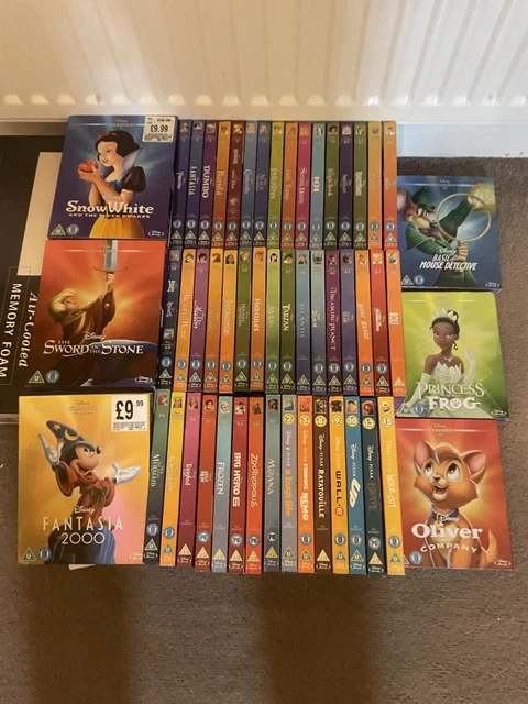WALT DISNEY PIXAR Classics BLURAY DVD Collection (+ Rare O Ring Covers ...
