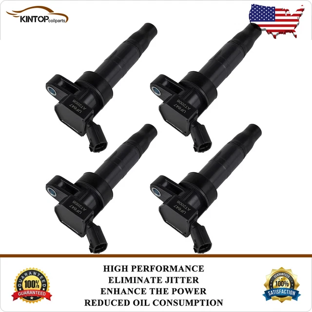 4 IGNITION COILS Pack For Hyundai Santa Fe Sport 201315 Kia Optima