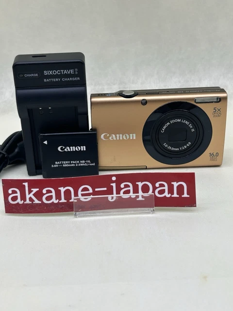 CANON POWERSHOT A3400 IS Gold In Box With 4GB SDHC Card from