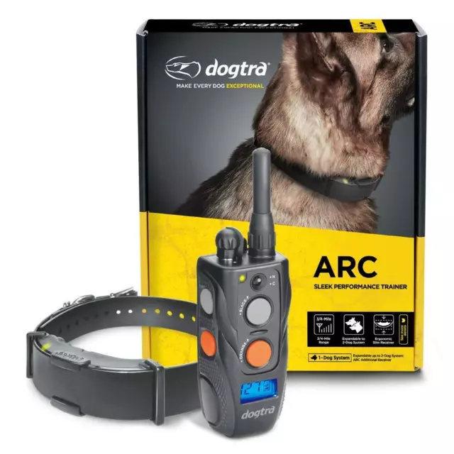 Dogtra ARC Slim Ergonomic 3/4-Mile Remote Dog Training E-Collar with 127-Levels