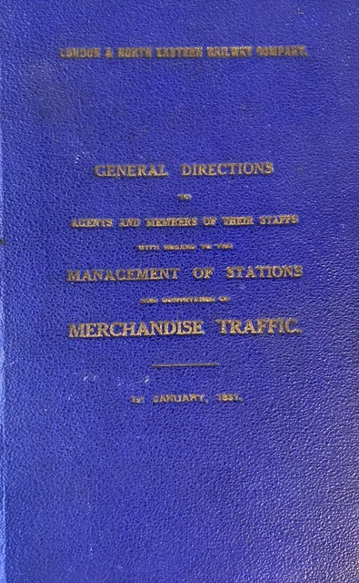 london north eastern railway company general directions book 1931