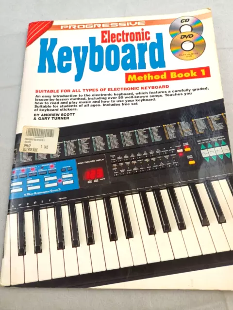 Progressive Electronic Keyboard Method Book 1 With DVD & CD Still Unopened Koala