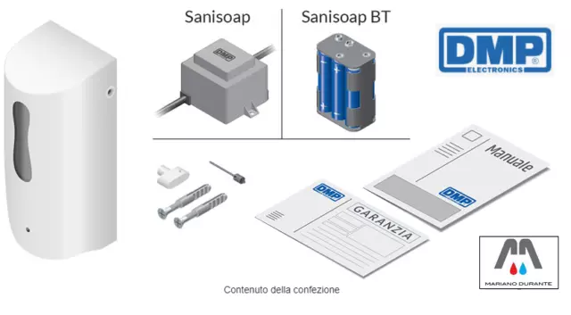 Sanisoap Dmp Distributore Dispenser Sapone Elettronico Abs Bianco 64203 1 Litro 2