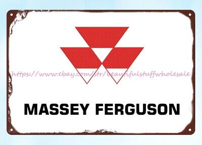 Massey Ferguson tractor farm agricultural machinery metal tin sign best garage