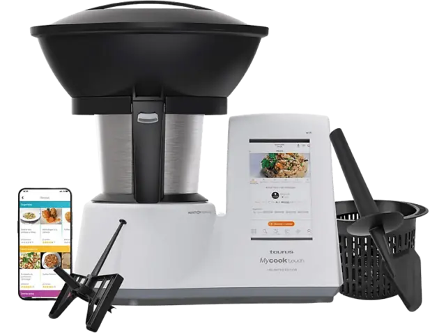 Robot de cocina - Taurus Mycook Touch Unlimited Edition, 1600 W, 2 l, Conexión W