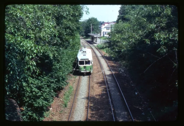 Trolley Slide - Boston MBTA #3325 PCC Streetcar 1981 Mattapan Ashmont Line