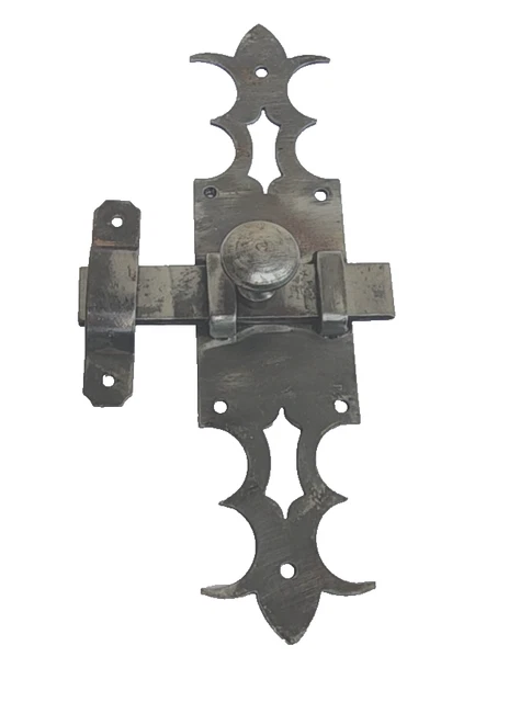 Gros Verrou Ancien En Fer Forgé – Porte, Portail, Esprit Rustique