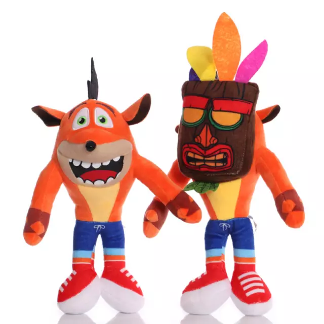 26CM Crash Bandicoot Wolf Plush Toy Cartoon Animal Soft Plush Doll Kids Gift 2