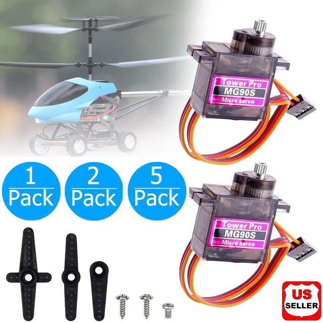 MG90S 9g Moto Servo Micro Metal Gear for Boat Car Plane RC Helicopter Arduino US