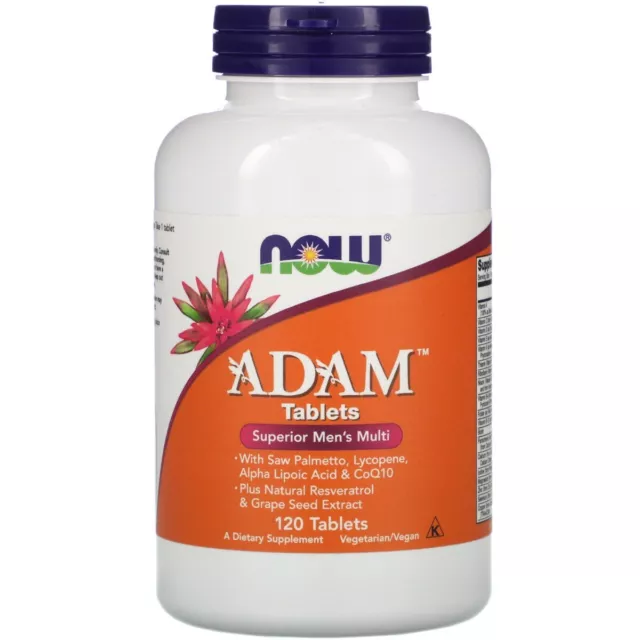 NOW Foods ADAM, hochwertiges Multivitamin für Männer, 120 Tabletten