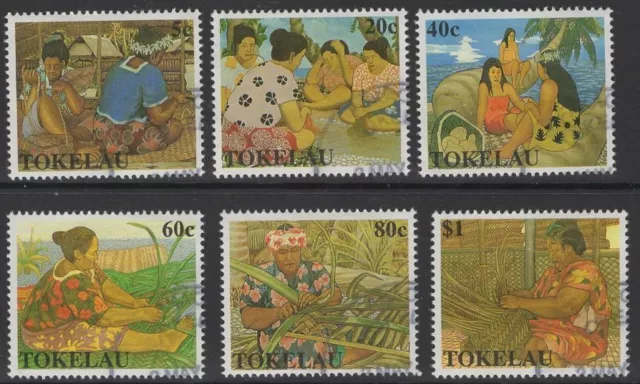 Tokelau Islands Sg177/82 1990 Womens Handicrafts Fine Used