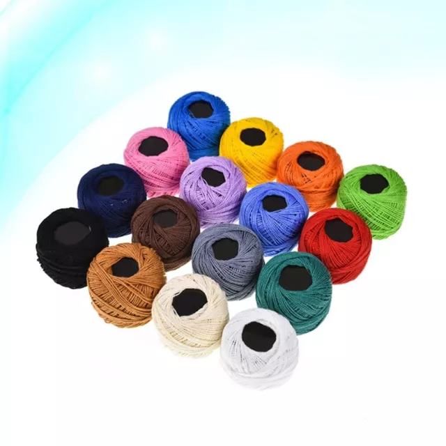 Kit de hilos de hilo de bordado metálico de 16 colores para costura y artesanía manual