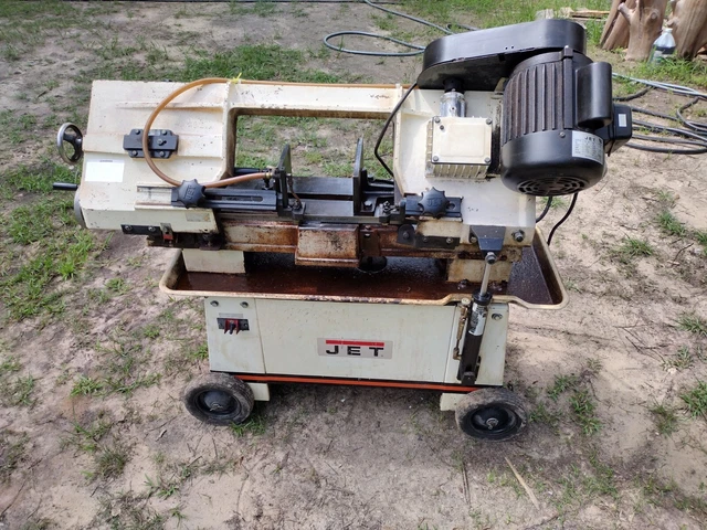 JET  J-3410 7x12 horizontal metal cutting wet bandsaw 3/4 hp 110v single phase