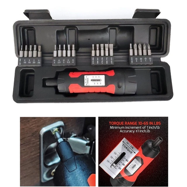 AUDIBLE CLICK MANUAL Preset Torque Wrench 14Inch Drive NonSlip 1065In ...